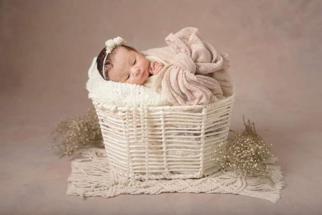 Newborn baby girl photo shoot in London